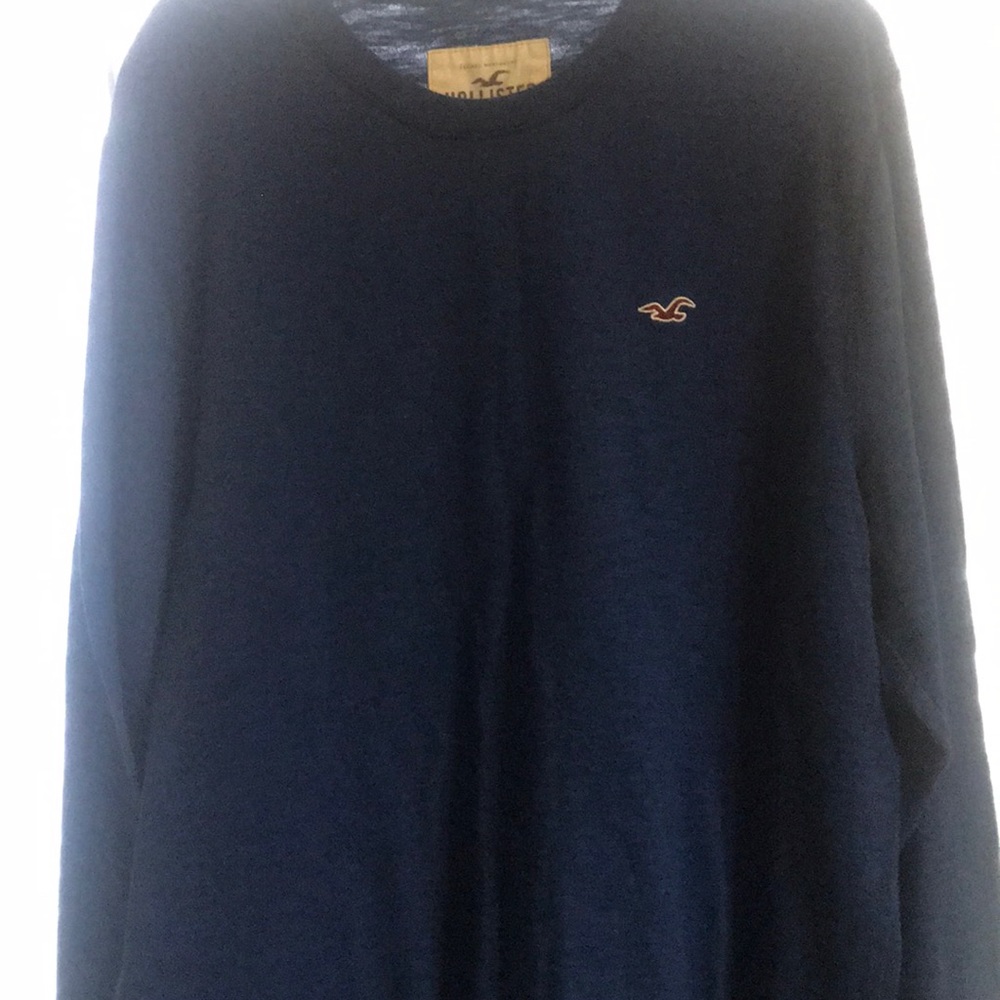 Hollister long sleeve blue shirt XL